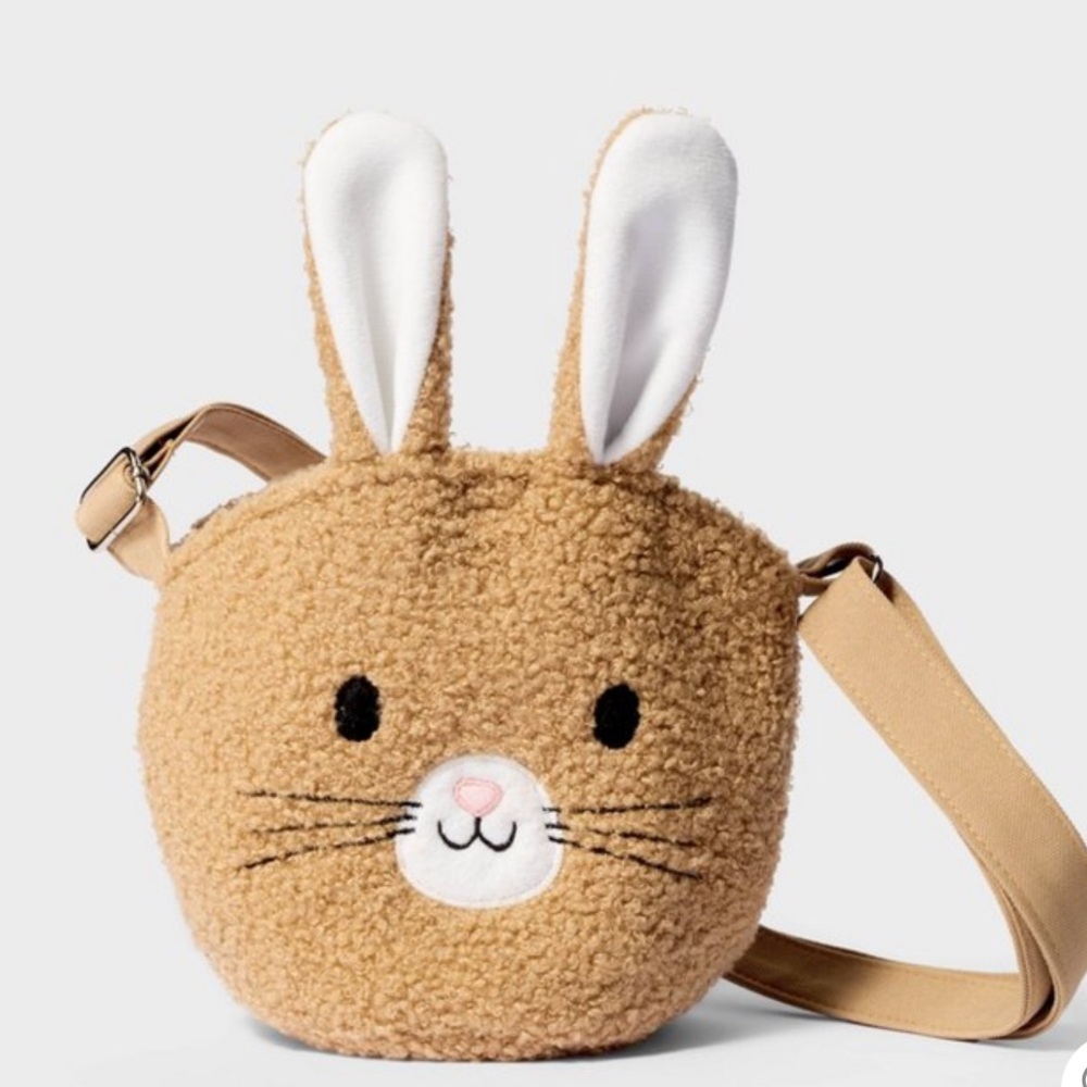 NWT Brown Bunny Crossbody Terry Fabric Bag Spritz™